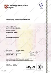 Delta Module 2 certificate